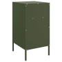 Olive green laminated steel bedside table 36x39x68 cm by , Nightstands - Ref: Foro24-843074, Price: 81,43 €, Discount: %