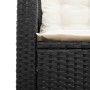 L-shaped garden sofa with table and black PE rattan cushions by , Garden sets - Ref: Foro24-369027, Price: 361,81 €, Discount: %