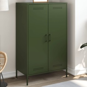 Aparador de acero verde oliva 68x39x113 cm de , Aparadores - Ref: Foro24-842968, Precio: 185,99 €, Descuento: %