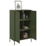 Olive green steel sideboard 68x39x113 cm by , Sideboards - Ref: Foro24-842968, Price: 185,52 €, Discount: %