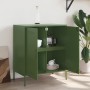 Aparador de acero verde oliva 68x39x79 cm de , Aparadores - Ref: Foro24-842980, Precio: 141,67 €, Descuento: %