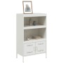 Aparador de acero blanco 68x39x113 cm de , Aparadores - Ref: Foro24-842975, Precio: 214,99 €, Descuento: %