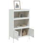 Aparador de acero blanco 68x39x113 cm de , Aparadores - Ref: Foro24-842975, Precio: 214,99 €, Descuento: %