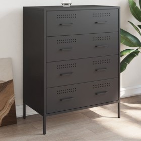 Black steel sideboard 68x39x89 cm by , Sideboards - Ref: Foro24-842982, Price: 185,94 €, Discount: %