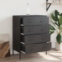 Black steel sideboard 68x39x89 cm by , Sideboards - Ref: Foro24-842982, Price: 246,99 €, Discount: %