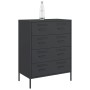 Black steel sideboard 68x39x89 cm by , Sideboards - Ref: Foro24-842982, Price: 246,99 €, Discount: %