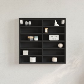 Black engineered wood display case 60x8.5x58 cm by , Shelves and shelves - Ref: Foro24-847962, Price: 43,22 €, Discount: %