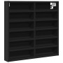 Schwarze Ingenieurholz-Vitrine 60x8,5x58 cm von , Regale und Regale - Ref: Foro24-847962, Preis: 43,22 €, Rabatt: %