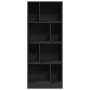 Engineered wood black shelf 57x28.5x141 cm by , Bookcases and shelves - Ref: Foro24-847997, Price: 79,99 €, Discount: %