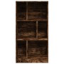 Engineered wood smoked oak bookshelf 57x28.5x107.5 cm by , Bookcases and shelves - Ref: Foro24-848007, Price: 63,61 €, Discou...