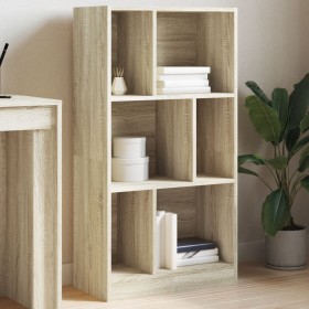 Engineered wood bookshelf in Sonoma oak, 57x28.5x107.5 cm by , Bookcases and shelves - Ref: Foro24-848005, Price: 63,99 €, Di...