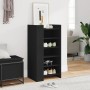 Engineered wood shoe cabinet in black, 52x37.5x100 cm by , Shoe racks and shoe organizers - Ref: Foro24-848445, Price: 90,77 ...