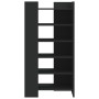 Engineered wood shoe cabinet in black, 52x37.5x100 cm by , Shoe racks and shoe organizers - Ref: Foro24-848445, Price: 90,77 ...