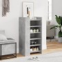 Mueble zapatero madera ingeniería gris hormigón 52x37,5x100 cm de , Zapateros y organizadores de calzado - Ref: Foro24-848447...