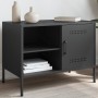 TV stand black steel 68x39x50.5 cm by , TV Furniture - Ref: Foro24-842994, Price: 90,83 €, Discount: %