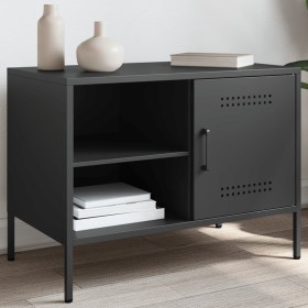 TV stand black steel 68x39x50.5 cm by , TV Furniture - Ref: Foro24-842994, Price: 90,99 €, Discount: %