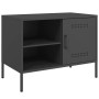 TV stand black steel 68x39x50.5 cm by , TV Furniture - Ref: Foro24-842994, Price: 90,83 €, Discount: %