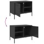 TV stand black steel 68x39x50.5 cm by , TV Furniture - Ref: Foro24-842994, Price: 90,83 €, Discount: %