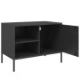 TV stand black steel 68x39x50.5 cm by , TV Furniture - Ref: Foro24-842994, Price: 90,83 €, Discount: %