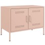 Muebles de TV 2 piezas acero rosa 68x39x50,5 cm de , Muebles TV - Ref: Foro24-842937, Precio: 179,29 €, Descuento: %