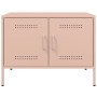 Muebles de TV 2 piezas acero rosa 68x39x50,5 cm de , Muebles TV - Ref: Foro24-842937, Precio: 179,29 €, Descuento: %