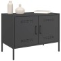 Muebles de TV 2 piezas acero negro 68x39x50,5 cm de , Muebles TV - Ref: Foro24-842935, Precio: 168,69 €, Descuento: %