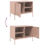 Mueble de TV acero rosa 68x39x50,5 cm de , Muebles TV - Ref: Foro24-842996, Precio: 95,88 €, Descuento: %