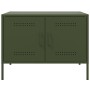 Mueble de TV de acero verde oliva 68x39x50,5 cm de , Muebles TV - Ref: Foro24-842942, Precio: 99,41 €, Descuento: %