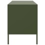 Mueble de TV de acero verde oliva 68x39x50,5 cm de , Muebles TV - Ref: Foro24-842942, Precio: 99,41 €, Descuento: %