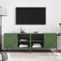 Muebles de TV 2 piezas acero verde oliva 68x39x50,5 cm de , Muebles TV - Ref: Foro24-843003, Precio: 173,89 €, Descuento: %