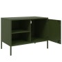 Muebles de TV 2 piezas acero verde oliva 68x39x50,5 cm de , Muebles TV - Ref: Foro24-843003, Precio: 173,89 €, Descuento: %