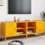 Muebles para TV 2 piezas acero amarillo mostaza 68x39x50,5 cm de , Muebles TV - Ref: Foro24-843001, Precio: 173,78 €, Descuen...