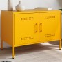 Mueble de TV de acero amarillo mostaza 68x39x50,5 cm de , Muebles TV - Ref: Foro24-842940, Precio: 113,36 €, Descuento: %