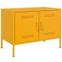 Mueble de TV de acero amarillo mostaza 68x39x50,5 cm de , Muebles TV - Ref: Foro24-842940, Precio: 113,36 €, Descuento: %