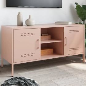 TV-Möbel aus rosa Stahl, 100,5x39x50,5 cm. von , TV-Möbel - Ref: Foro24-842989, Preis: 123,99 €, Rabatt: %