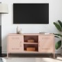 Mueble de TV de acero rosa 100,5x39x50,5 cm de , Muebles TV - Ref: Foro24-842989, Precio: 123,66 €, Descuento: %