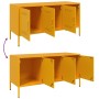 Mustard yellow steel TV stand 100.5x39x50.5 cm by , TV Furniture - Ref: Foro24-842949, Price: 124,97 €, Discount: %