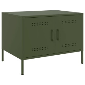 Mesa de centro acero laminado en frío verde oliva 68x50x50,5 cm de , Mesas de centro - Ref: Foro24-843034, Precio: 114,83 €, ...