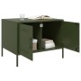 Mesa de centro acero laminado en frío verde oliva 68x50x50,5 cm de , Mesas de centro - Ref: Foro24-843034, Precio: 114,88 €, ...