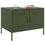 Cold-rolled steel olive green coffee table 68x50x50.5 cm by , Coffee table - Ref: Foro24-843034, Price: 114,83 €, Discount: %