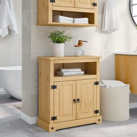 Armario de baño Corona madera maciza de pino 70x33x80 cm de , Muebles de baño - Ref: Foro24-4013405, Precio: 115,30 €, Descue...