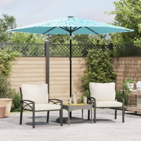 Garden umbrella with blue steel pole 268x268x226 cm by , Umbrellas - Ref: Foro24-4005102, Price: 90,58 €, Discount: %