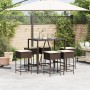 7-teiliges Gartenset mit braunen PE-Rattan-Kissen von , Gartensets - Ref: Foro24-3261465, Preis: 386,73 €, Rabatt: %