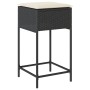 3-piece garden bar set with black PE rattan cushions by , Garden sets - Ref: Foro24-3261492, Price: 216,92 €, Discount: %