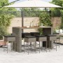 9-teiliges Gartenset für die Bar mit grauen PE-Rattan-Kissen. von , Gartensets - Ref: Foro24-3261520, Preis: 672,22 €, Rabatt: %