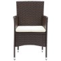 Garden dining chairs 4 units brown synthetic rattan by vidaXL, Garden chairs - Ref: Foro24-310565, Price: 238,95 €, Discount: %