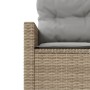 Runder Gartensofa mit beigen Kissen aus synthetischem Rattan. von , Outdoor-Sofas - Ref: Foro24-3318533, Preis: 624,99 €, Rab...