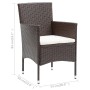 Garden dining chairs 4 units brown synthetic rattan by vidaXL, Garden chairs - Ref: Foro24-310565, Price: 238,95 €, Discount: %