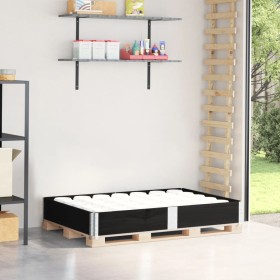 Solid black pine wood pallet necklace 150x100 cm by , Loading platforms and pallets - Ref: Foro24-4010302, Price: 49,99 €, Di...