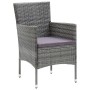 Garden dining chairs 4 units gray synthetic rattan by vidaXL, Garden chairs - Ref: Foro24-310563, Price: 271,96 €, Discount: %